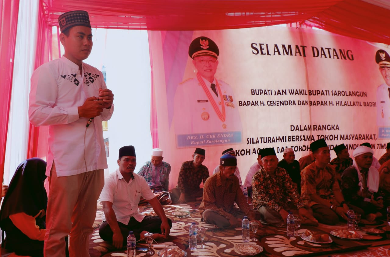 Silaturahmi Dengan Pemuda dan Tokoh Masyarakat Mandiangin Timur, Cek Endra : Semoga Tetap Solid dan Kompak
