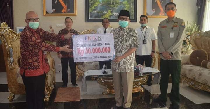 Gubernur Jambi Apresiasi Bantuan BMPD Untuk Penanganan Covid-19 (Corona)