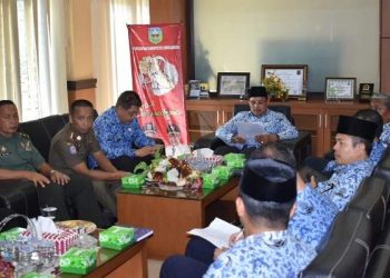 Wakil Bupati Hilallatil Badri Pimpin Rapat Forkompinda Bentuk Timsus Penanganan Covid-19