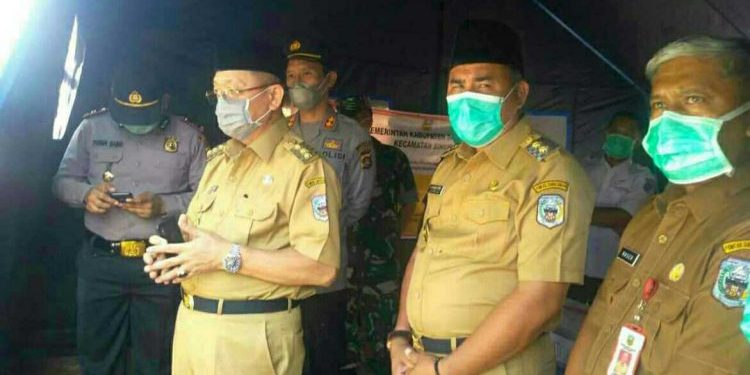 Cek Endra Lakukan Evaluasi Pos Covid-19 di Perbatasan Sarolangun