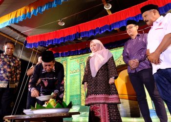 Bupati Muarojambi Hadiri Pelantikan Pengurus Wisnu Murti di Desa Tangkit