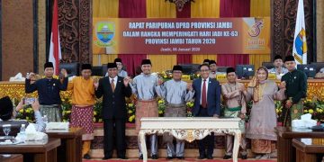 Bupati Muarojambi Hadiri rapurna HUT Provinsi Jambi ke 63