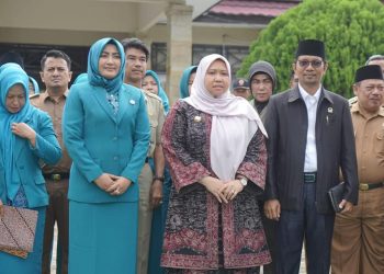 Bupati Masnah Hadiri Pelantikan TP-PKK Kecamatan Muarojambi