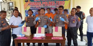Dalam Sehari, Polres Tebo Tangkap 5 Bandar Narkotika