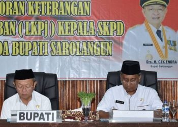 Pemerintah Kab. Sarolangun Menggelar Paparan LKPJ Kepala SKPD Tahun 2019