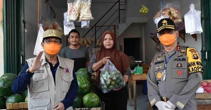 Fachrori Tinjau Ketersediaan Pangan di Pasar Angso Duo