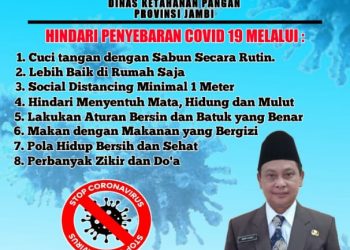 Kadis Ketahanan Pangan Amir Hasbi Menghimbau Masyarakat Jambi Untuk Hindari Penularan Covid-19