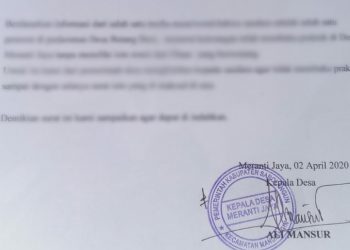 Pjs Kades Meranti Jaya Keluarkan Surat Teguran Kepada Yudhi Terkait Dugaan Praktik Ilegal