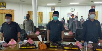 Ketua DPRD Batanghari Pimpinan Rapat Paripurna Melalui Teleconference