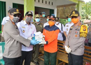 Wabup Muaro Jambi, Kapolres dan Dandim Cek Posko Perbatasan Jambi-Palembang