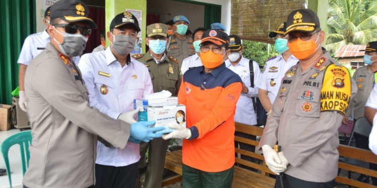 Wabup Muaro Jambi, Kapolres dan Dandim Cek Posko Perbatasan Jambi-Palembang