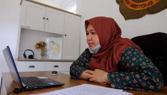 Bupati Muaro Jambi Lakukan Teleconference Bersama Gubernur