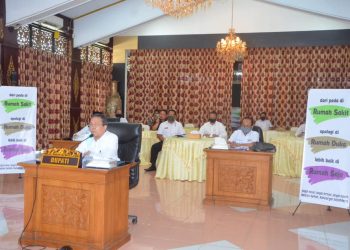 Bupati Batang Hari Ikuti Video Conference bersama Bupati/Walikota se-Provinsi Jambi