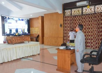 Bupati Ikuti Rapat Paripurna DPRD melalui Telekonference