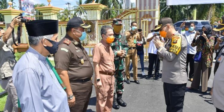 Bupati Sambut Kunker Kapolda Jambi Ke Batang Hari