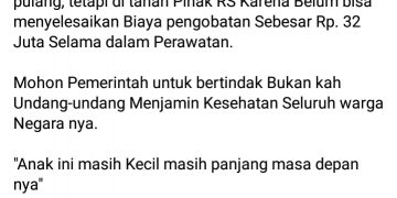 Viral !! Muhammad Aldino di Facebook, ini Tangapan RSUD Raden Mattaher