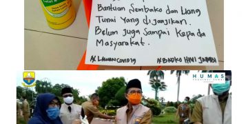 Lambat Salurkan Bantuan,HMI Provinsi Jambi Berikan Sembako Untuk Fachrori