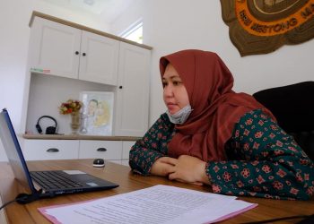 Bupati Masnah Lakukan Teleconference bersama Gubernur Jambi Bahas Penanganan Covid-19