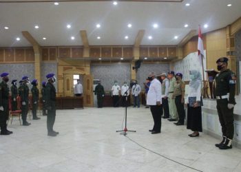 Bupati Safrial Membuka Kegiatan Menwa Peduli Covid-19