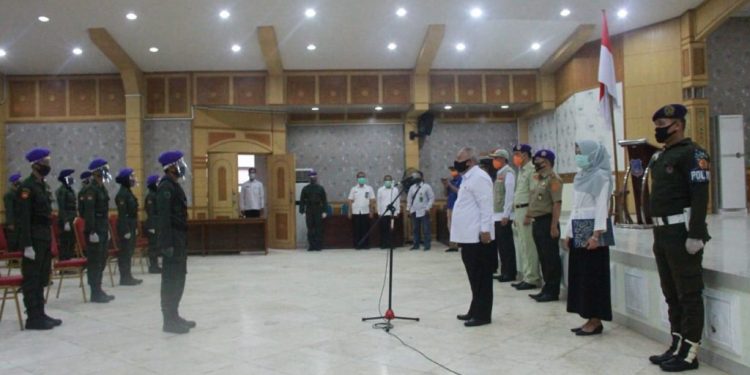 Bupati Safrial Membuka Kegiatan Menwa Peduli Covid-19