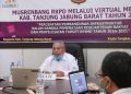 Bupati Safrial Pimpin Musrenbang RKPD 2020 secara Live Video Conference