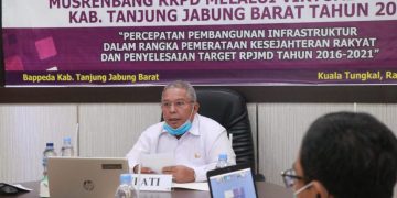 Bupati Safrial Pimpin Musrenbang RKPD 2020 secara Live Video Conference