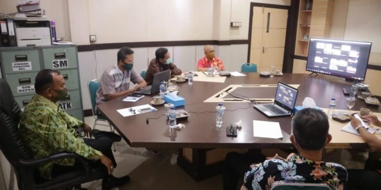 Wakil Bupati Tanjab Barat ikut Rakor Persiapan Pilkada 2020 secara Vidcon