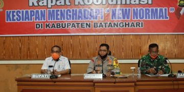 Wakili Bupati, Asisten I Hadiri Rakor Kesiapan Hadapi “New Normal”