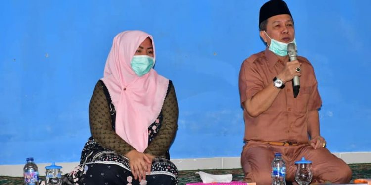 Bupati Hadiri Penyerahan Bantuan dan Rapid Test Guru Ponpes Darul Aufa 