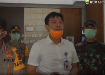 Sekda Fadhil Arief didampingi Kapolres Muarojambi Tinjau Ruang Isolasi RSUD Ahmad Ripin Muarojambi