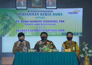 Kejari Batanghari Lakukan MoU Penandatanganan Nota Kesepahaman Dengan PT Bank Mandiri Persero