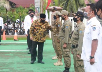 Bupati Safrial Pimpin Apel Operasi Mantab Praja Pengamanan Pemilukada Serentak 2020