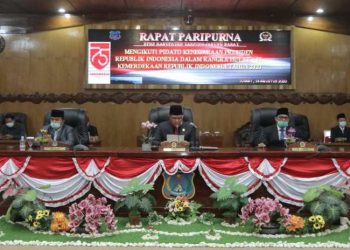 Wabup Tanjab Barat Ikuti Pidato Kenegaraan RI dalam rangka HUT Ke 75