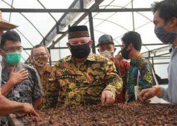 Bupati Safrial Resmikan Gedung Produksi Kopi Liberika