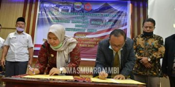 Bupati Masnah Busro Teken Kesepakatan Bersama Unja