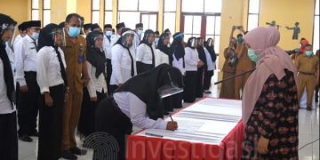 Bupati Masnah Lantik BPD Periode Tahun 2020–2026 se-Kecamatan Jambi Luar Kota