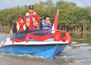 Bupati Masnah Busro Janji Bangun Infrastruktur Danau Tangkas