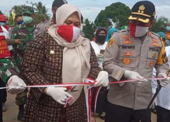 Masnah Busro Resmikan Kampung Tangguh Covid19