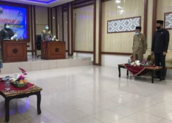 Ketua DPRD Muarojambi Hadiri Acara Penyerahan WTP Kepada Pemkab Muarojambi