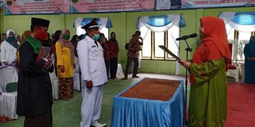 Bupati Lantik Kades Manis Mato, Kecamatan Taman Rajo