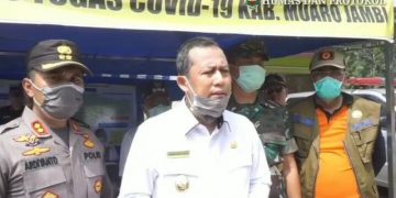 Wabup Muaro Jambi Tinjau Posko Perbatasan Jambi – Sumsel