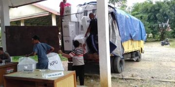 KPU Tanjabtim Telah Menerima Tujuh Kota Suara dari Kecamatan