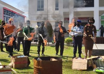 Wakil Bupati Merangin Apresiasi Pemusnahan BB Narkotika