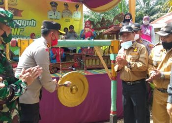 Wabup Merangin Bersama Kapolres Launcing Kampung Tangguh