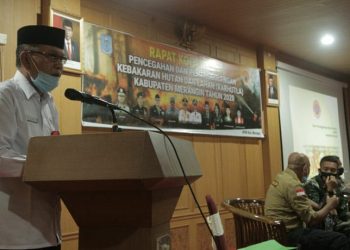 Pj Sekda Merangin Buka Rakor Karhutla