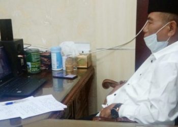 Pjs. Bupati Mashuri Melalui Vidcom Melaporkan Kondisi Kabupaten Merangin  Kepada Pjs Gubernur Jambi