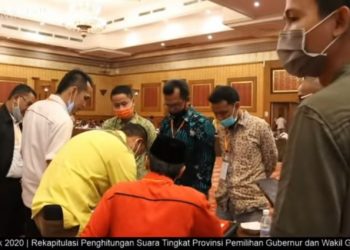 KPU Tanjabtim Hadiri Pleno Penghitungan Suara Tingkat Provinsi