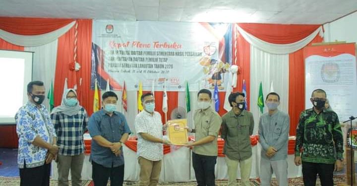 Gelar Rapat Pleno Terbuka, KPU Tanjabtim Tetapkan DPT Sebanyak 163.172 Jiwa