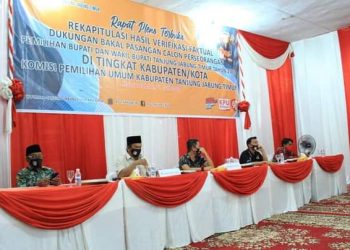 KPU Tanjabtim  Gelar Rapat Pleno Calon Perseorangan