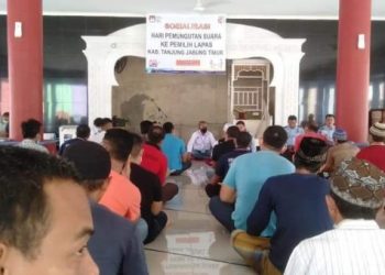 KPU Tanjabtim Sosialisasi Hari Pemungutan Suara ke Lapas Narkotika Tanjabtim